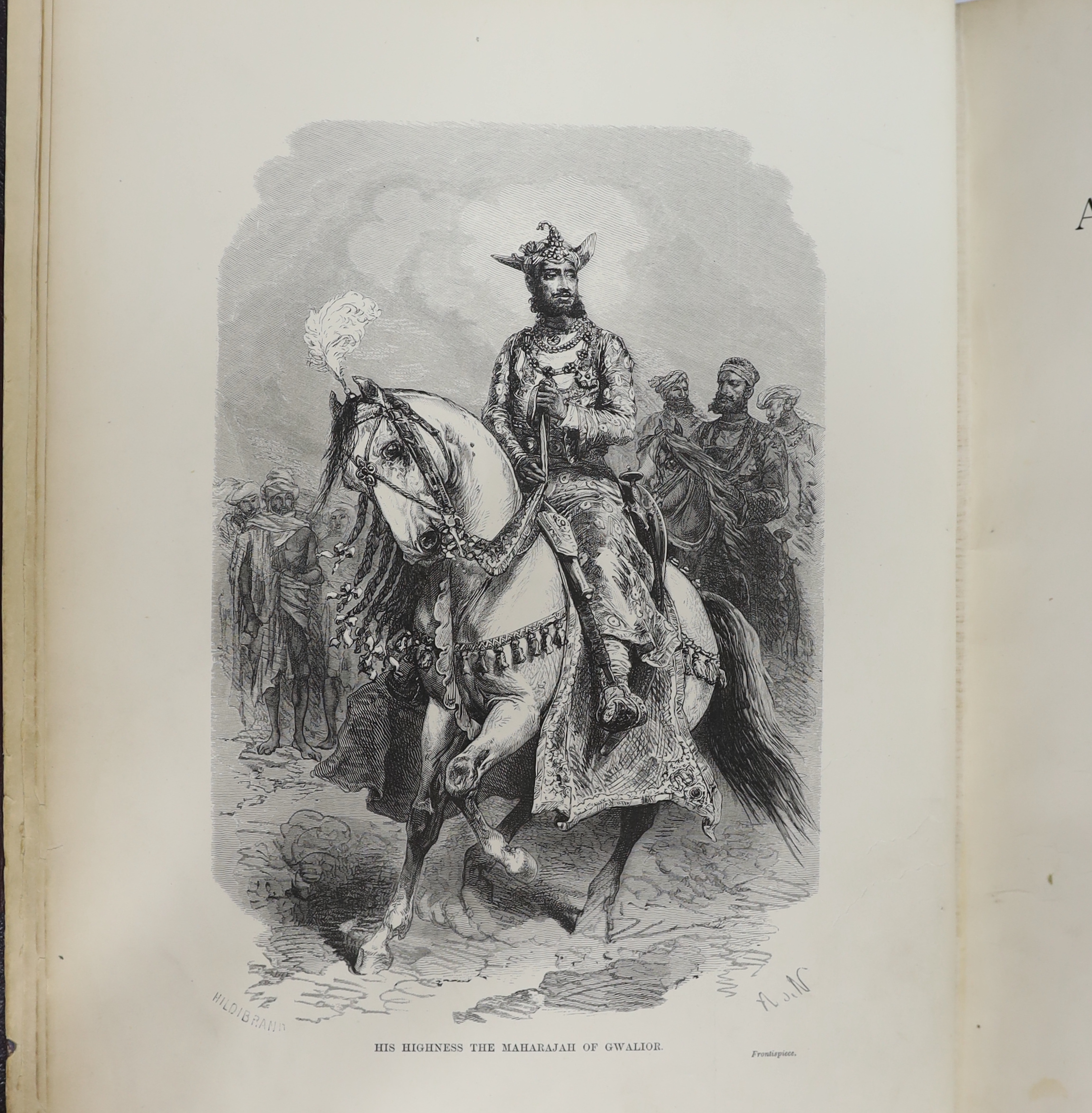 Rousselet, Louis - India and its Native Princes: travels in Central India and in the Provinces of Bombay and Bengal. Carefully revised and edited by Lieut. -Col. Buckle. 5 maps (outline colour) and a text map, num. wood